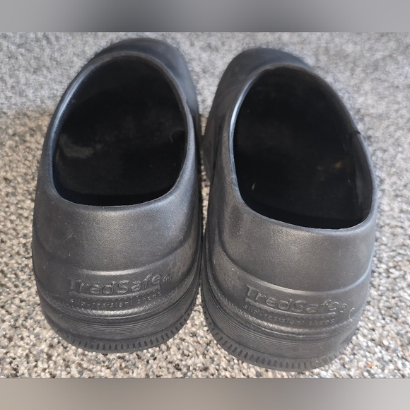 TredSafe Black Slip On Oil & Slip Resistent Clog Black Rubber Mens 8/womens 9 - Picture 5 of 7